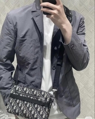 Túi Dior Safari Bag With Strap Oblique Jacquard (Beige) [Mirror Quality]