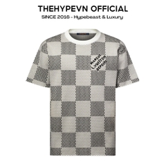 ÁO THUN LOUIS VUITTON LV DAMIER MARQUE (BLACK WHITE)