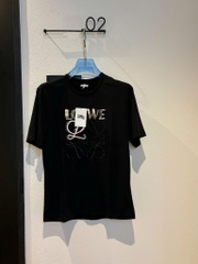 Áo Thun Loewe Logo Relaxed-Fit (Black) [Mirror Quality]