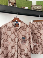 GUCCI SHIRT - Áo Sơ Mi GC Pineapple Collection (Brown) [Mirror Quality]