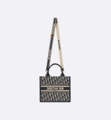Túi Dior Small Book Tote Oblique Jacquard (Blue)