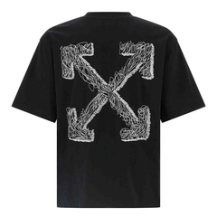 ÁO THUN OFF WHITE SCRIBBLE ARR ( BLACK)