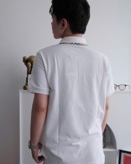 ÁO POLO BURBERRY BBR CHECK TRIM (WHITE)