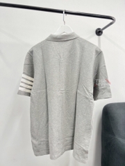 Áo Polo Thom Browne sọc tay (Grey) [Mirror Quality]