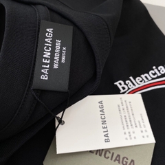 BALENCIAGA TEE - Áo Blcg Wave Embroidered (Black) [Mirror Quality]