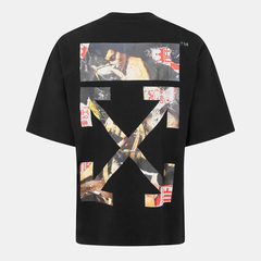 ÁO THUN OFF WHITE  MEN'S PAINT ARROW  (BLACK)