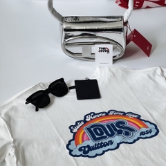 LOUIS VUITTON TEE - Áo Thun LV Rainbow Printed (White) [Mirror Quality]