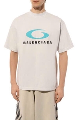 ÁO THUN BALENCIAGA BLCG LOOP SPORT ICON (CREAM)