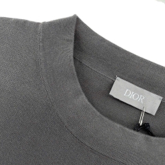 Áo Thun Dior Cannage Ecru Couter (Grey) [Mirror Quality]