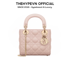 TÚI MINI LADY DIOR LAMBSKIN (POWDER PINK)
