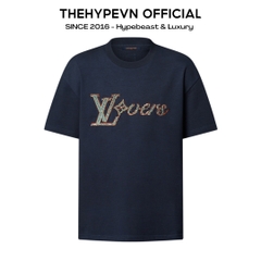 ÁO THUN LOUIS VUITTON LOVERS MARQUE (NAVY)