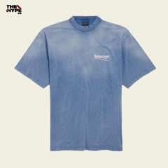 ÁO THUN BALENCIAGA BLCG INSIDE OUT WAVE (BLUE)