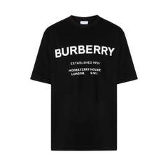 BURBERRY TEE - Áo BBR Horseferry Print Cotton (Black) [Mirror Quality]