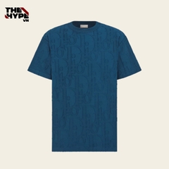 ÁO THUN DIOR OBLIQUE JERSEY COTTON (BLUE)