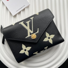 Ví Ngắn Louis Vuitton Victorine Empreinte (BLACK) [Mirror Quality]
