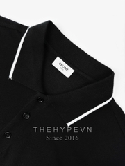 Áo Polo Celine Classic In Cotton Piqué (Black) [Mirror Quality]