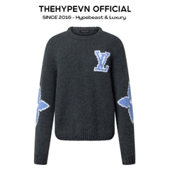ÁO SWEATER LOUIS VUITTON LV CHUNKY WOOL (GRAY)