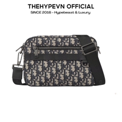 Túi Dior Safari Bag With Strap Oblique Jacquard (Beige) [Mirror Quality]