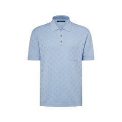 ÁO POLO LOUIS VUITTON POINTELLE MONOGRAM (BABY BLUE)