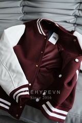 ÁO KHOÁC LOUIS VUITTON LV CALFSKIN HOUSE VARSITY JACKET (RED)
