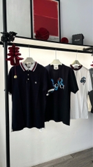 ÁO POLO GUCCI GC COTTON PIQUET WITH DOUBLE G (BLACK)