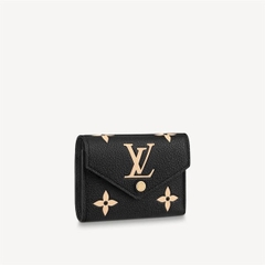 Ví Ngắn Louis Vuitton Victorine Empreinte (BLACK) [Mirror Quality]
