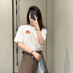 LOEWE TEE - Áo Thun Loewe Howl’s Moving Castle (Trắng) [MIRROR QUALITY]