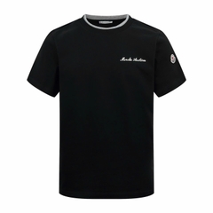 ÁO THUN MONCLER EMBROIDERED LOGO (BLACK)