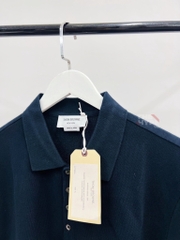 THOM BROWNE POLO - Áo Polo TB Side Stripes Insert (Navy)[MIRROR QUALITY]