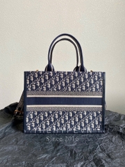 Túi Dior Small Book Tote Oblique Jacquard (Blue)