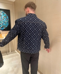 ÁO SƠ MI LOUIS VUITTON LV MONOGRAM JACQUARD PEARL JACKET (BLACK)