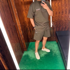 Quần Shorts Balenciaga BLCG logo-print track (Green) [Mirror Quality]