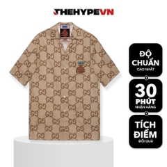 GUCCI SHIRT - Áo Sơ Mi GC Pineapple Collection (Brown) [Mirror Quality]