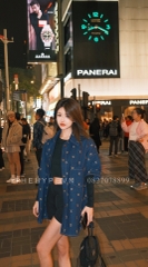 ÁO SƠ MI LOUIS VUITTON LV SIGNATURE GOLD MONOGRAM BLASON JACKET (BLUE DENIM)