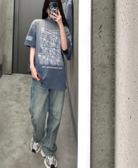 Áo Thun Balenciaga See Now Buy Now (Blue) [Mirror Quality]