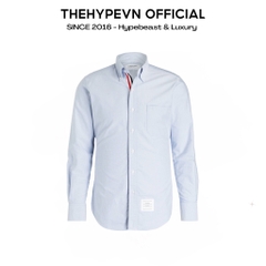 ÁO SƠ MI THOM BROWNE TB GROSGRAIN ARMBAND OXFORD SHIRT (SỌC DỌC) (BLUE)