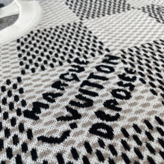 ÁO THUN LOUIS VUITTON LV DAMIER MARQUE (BLACK WHITE)