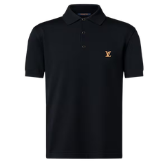 ÁO POLO LOUIS VUITTON SIGNATURE LOGO (BLACK)