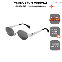 KÍNH CELINE TRIOMPHE OVAL METAL 01 (SMOKE)