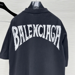 Áo Thun Balenciaga BLCG Hand-drawn (Black faded) [Mirror Quality]
