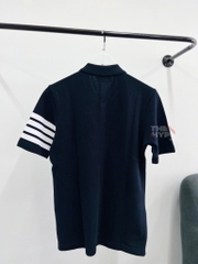 THOM BROWNE POLO - Áo polo tb sọc ở tay (Navy) [Mirror Quality]