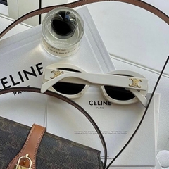 CELINE SUNGLASS - Kính râm Celine Triomphe 01 (White) [Mirror Quality]