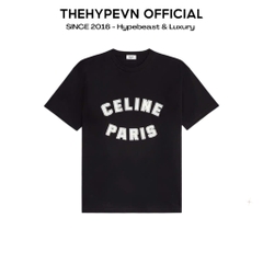 ÁO THUN CELINE LOOSE PARIS LOGO (BLACK)