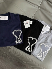 ÁO THUN AMI PARIS OVER HEART EXCLUSIVE (BLACK)