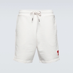 QUẦN NGẮN AMI PARIS HEART LOGO COTTON SHORTS (WHITE)
