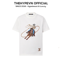 ÁO THUN LOUIS VUITTON LV COWBOY LASSO (WHITE)