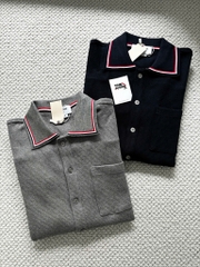 ÁO POLO THOM BROWNE TB TEXTURED COTTON (NAVY)