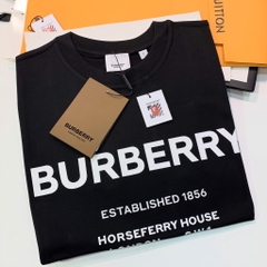 BURBERRY TEE - Áo BBR Horseferry Print Cotton (Black) [Mirror Quality]