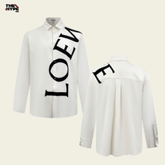 ÁO SƠ MI LOEWE SILK LOGO (WHITE)