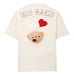 13DE MARZO TEE - Áo Thun 13De Poker Heart Whisper (Kem) Best Quality